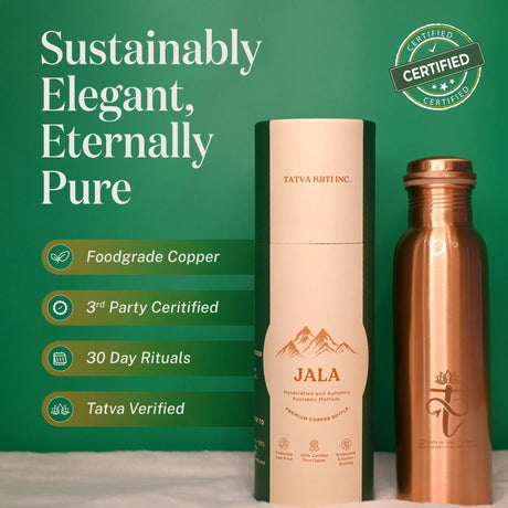 Jala Copper Bottle - Tatva Krti Inc.