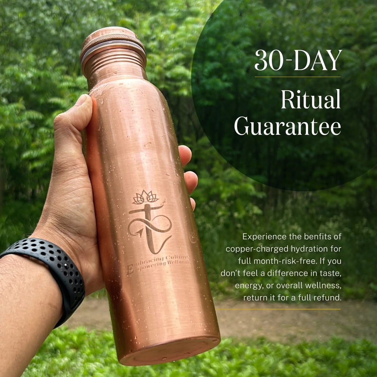 Jala Copper Bottle - Tatva Krti Inc.